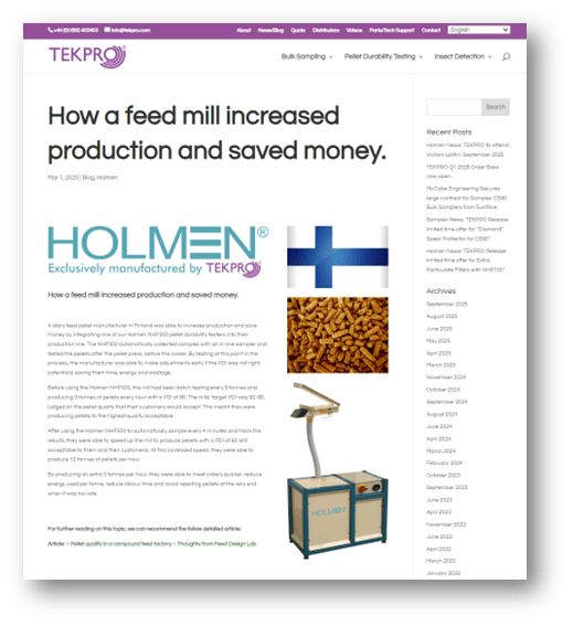 How a feed mill increased production and saved money How a feed mill increased production and saved money