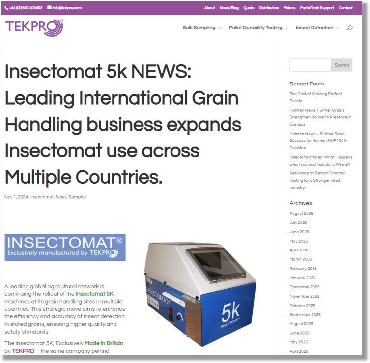 Insectomat News Multiple countries