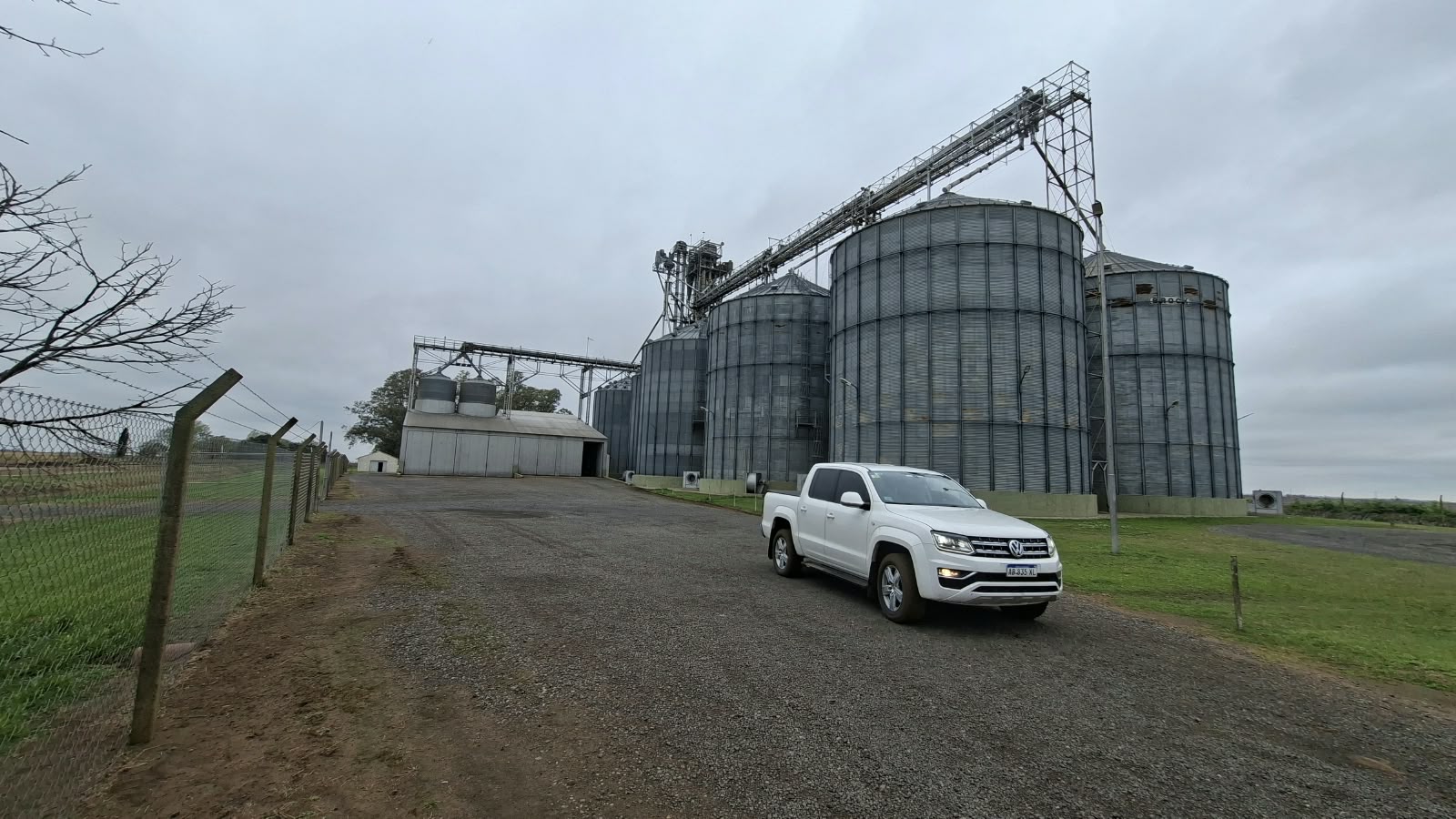 Remote Grain Silos deep in the heart of Grain Growing Country in Argentina